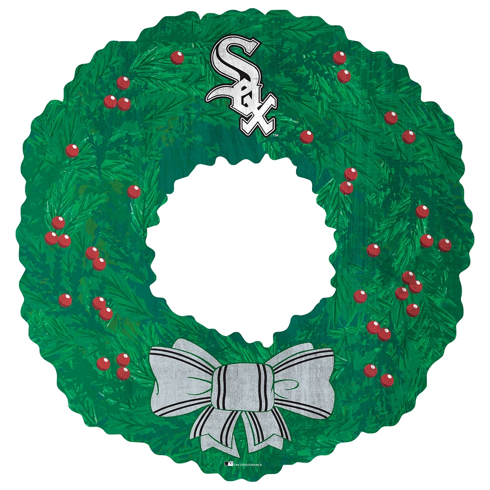 Chicago White Sox 16'' Team Wreath Sign
