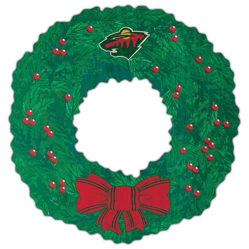 Minnesota Wild 16'' Team Wreath Sign
