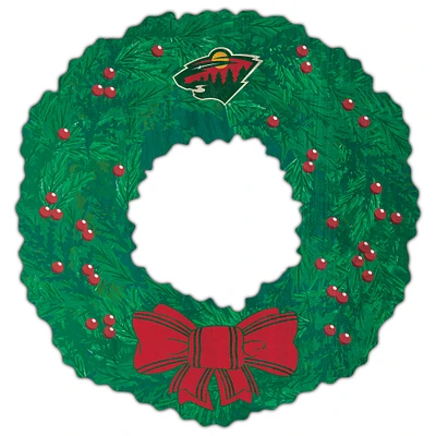 Minnesota Wild 16'' Team Wreath Sign