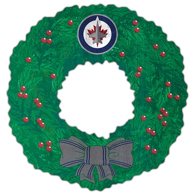 Winnipeg Jets 16'' Team Wreath Sign