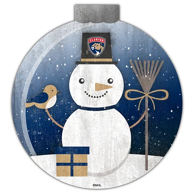 Florida Panthers 12'' Snow Globe Wall Art
