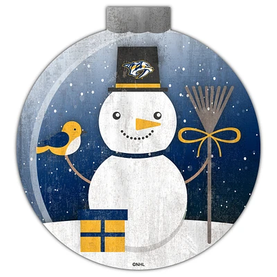 Nashville Predators 12'' Snow Globe Wall Art