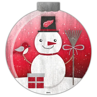 Detroit Red Wings 12'' Snow Globe Wall Art