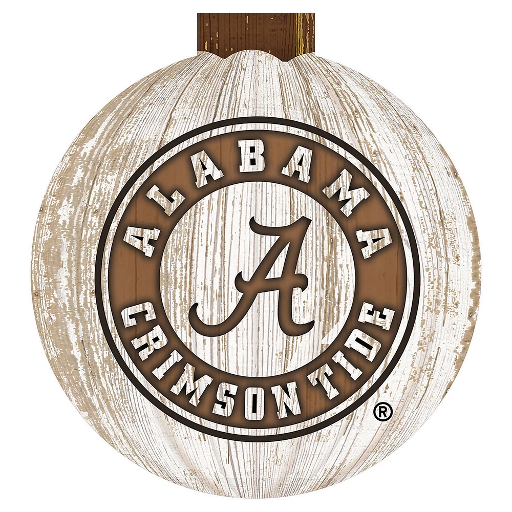 Alabama Crimson Tide 12'' Pumpkin Sign
