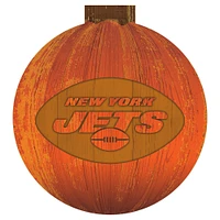 New York Jets 12'' Pumpkin Sign
