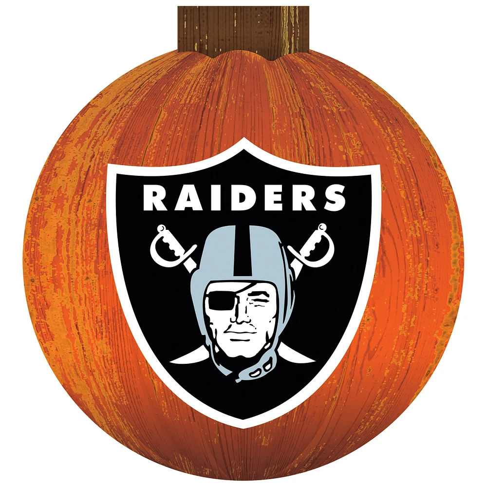 Las Vegas Raiders 12'' Pumpkin Sign