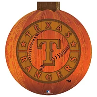 Texas Rangers 12'' Pumpkin Sign
