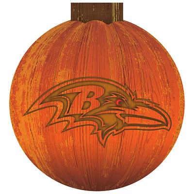 Baltimore Ravens 12'' Pumpkin Sign