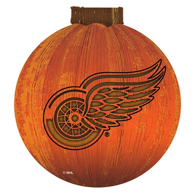 Detroit Red Wings 12'' Pumpkin Sign