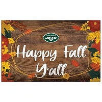 New York Jets 11'' x 19'' Happy Fall Y'all Sign