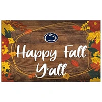 Penn State Nittany Lions 11'' x 19'' Happy Fall Y'all Sign
