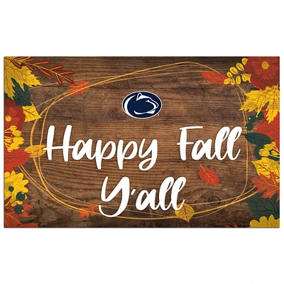 Penn State Nittany Lions 11'' x 19'' Happy Fall Y'all Sign