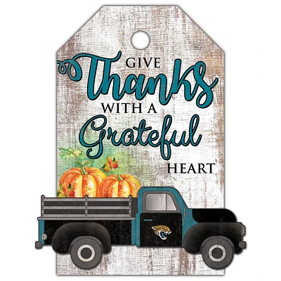 Jacksonville Jaguars 11'' x 19'' Gift Tag Truck Sign