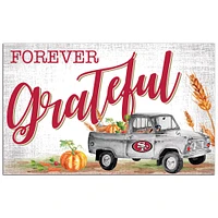 San Francisco 49ers 11" x 19" Forever Grateful Sign