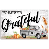 Las Vegas Raiders 11" x 19" Forever Grateful Sign