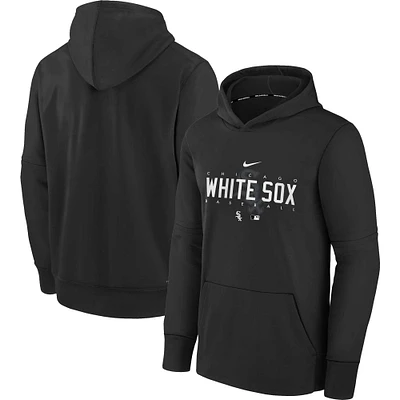 Youth Nike Black Chicago White Sox Authentic Collection Pregame Performance - Pullover Hoodie