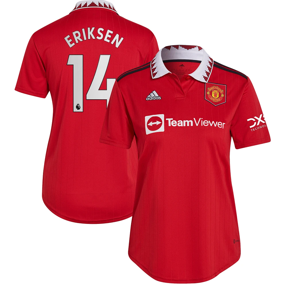 Women's adidas Christian Eriksen Red Manchester United 2022/23 Home Replica Player Jersey