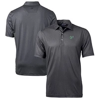Men's Cutter & Buck Black South Florida Bulls Big Tall Pike Banner Print Polo
