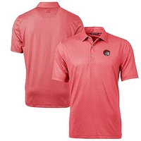 Men's Cutter & Buck Red Winston-Salem State Rams Big Tall Pike Banner Print Polo