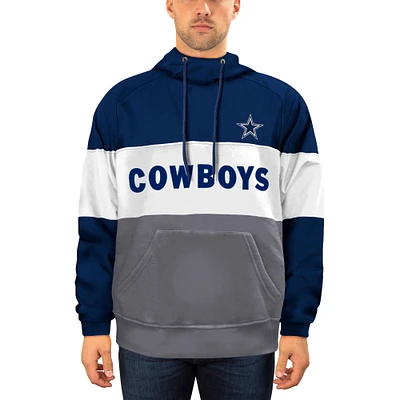 Men's New Era Navy/Gray Dallas Cowboys Big & Tall Fleece Star Pullover Hoodie