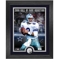 Highland Mint Troy Aikman Dallas Cowboys 13'' x 16'' Hall of Fame Induction Replica Signature Photo Mint