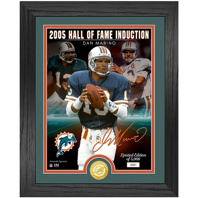 Highland Mint Dan Marino Miami Dolphins 13'' x 16'' Hall of Fame Induction Replica Signature Photo Mint