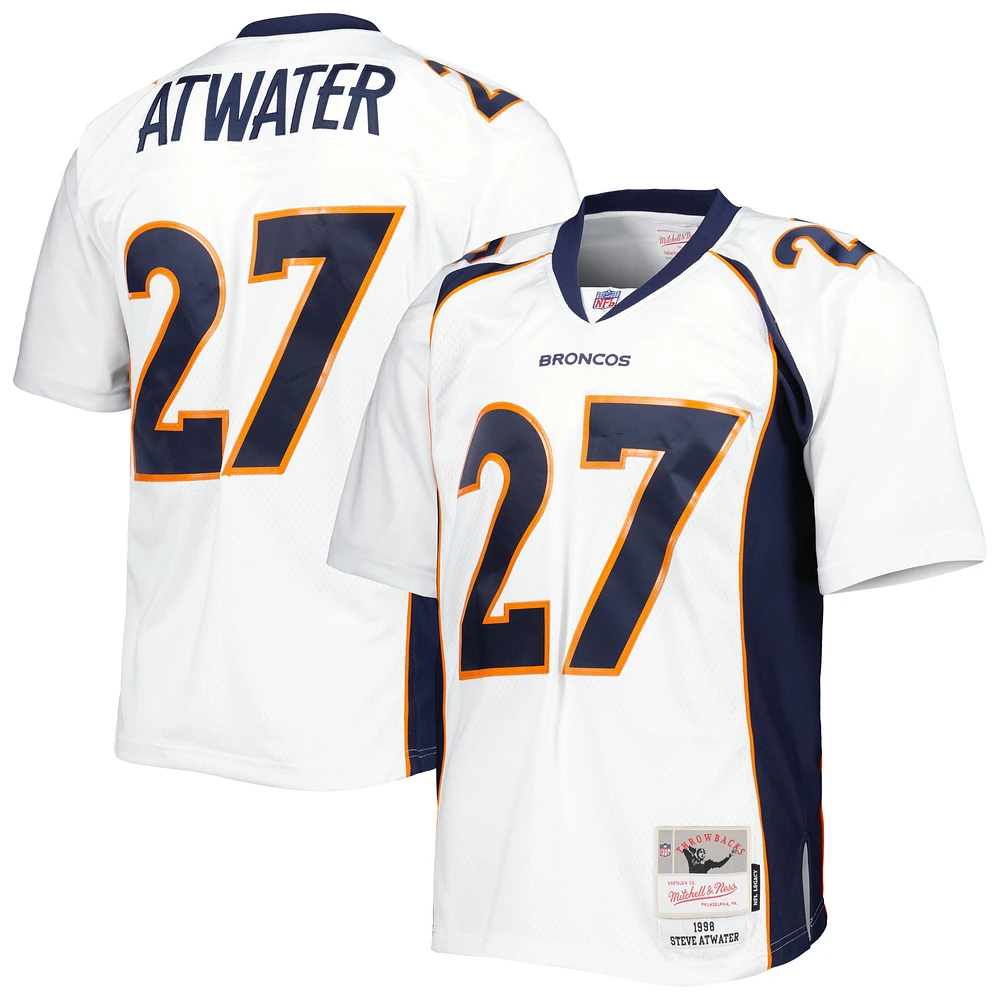 Men's Mitchell & Ness Steve Atwater White Denver Broncos Legacy Replica Jersey