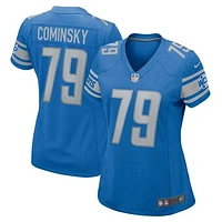 Women's Nike John Cominsky Blue Detroit Lions Player Game Jersey