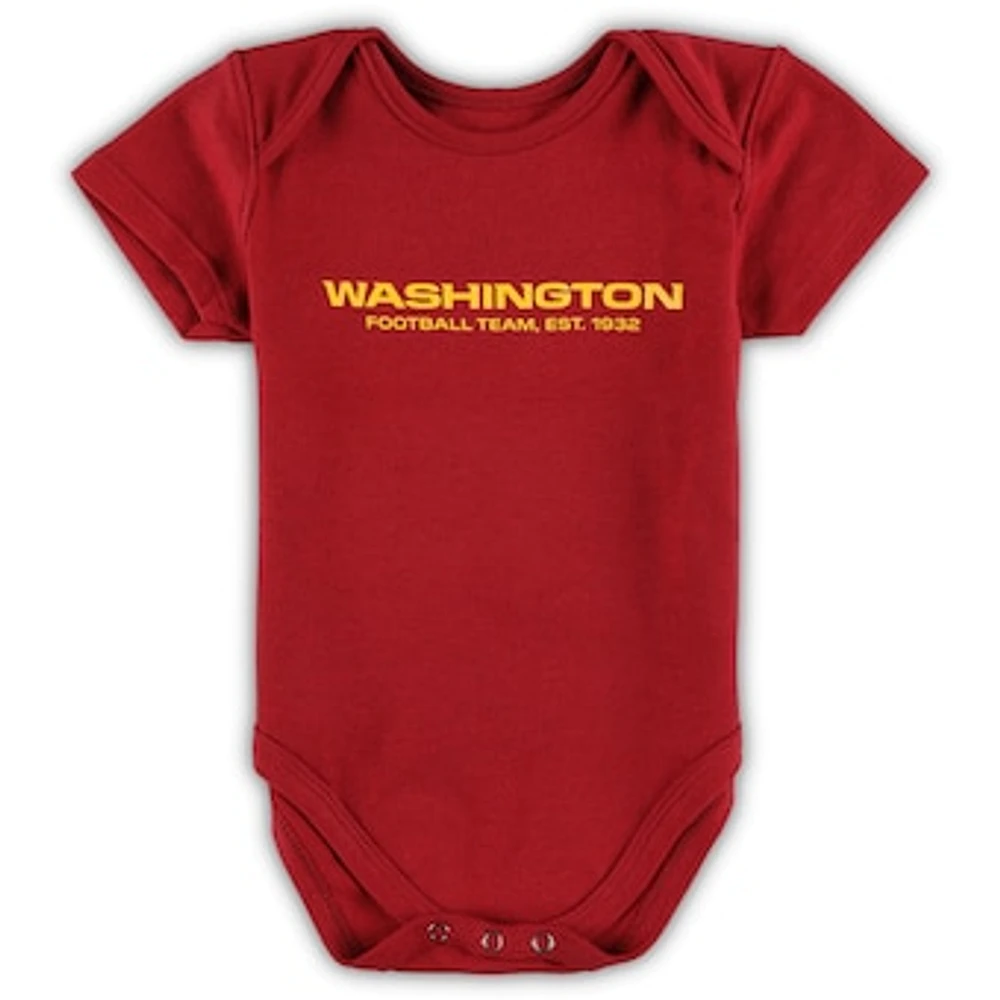 Infant Burgundy Washington Commanders Primary Team Logo Bodysuit