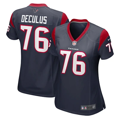 Women's Nike Austin Deculus Navy Houston Texans Game Player Jersey