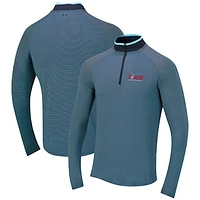 Men's Under Armour Blue TOUR Championship Raglan Quarter-Zip Jacket