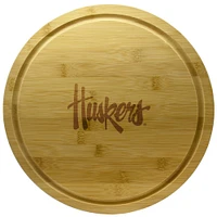 Nebraska Huskers 13'' Rotating Bamboo Server