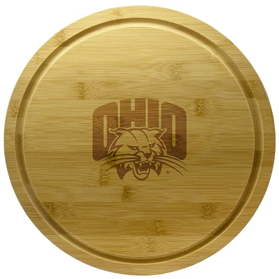 Ohio Bobcats 13'' Rotating Bamboo Server