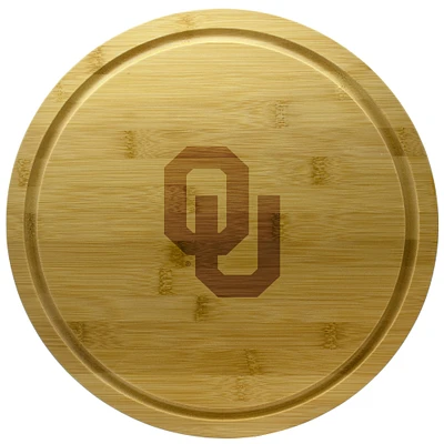 Oklahoma Sooners 13'' Rotating Bamboo Server