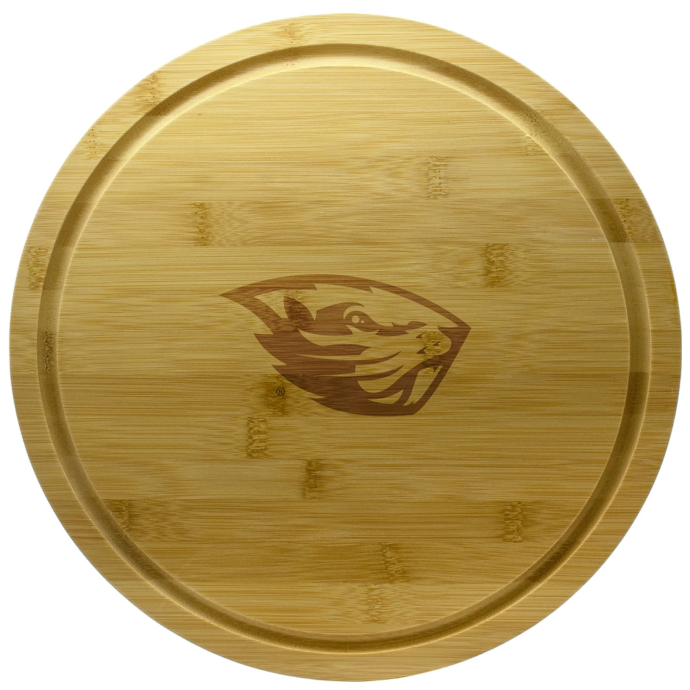 Oregon State Beavers 13'' Rotating Bamboo Server