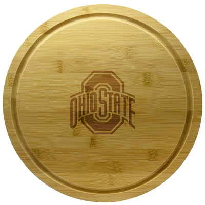 Ohio State Buckeyes 13'' Rotating Bamboo Server