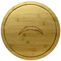 Los Angeles Chargers 13'' Rotating Bamboo Server
