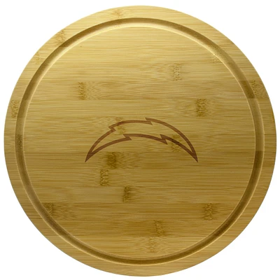 Los Angeles Chargers 13'' Rotating Bamboo Server