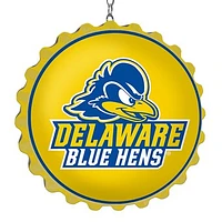Gold Delaware Fightin' Blue Hens Bottle Cap Dangler