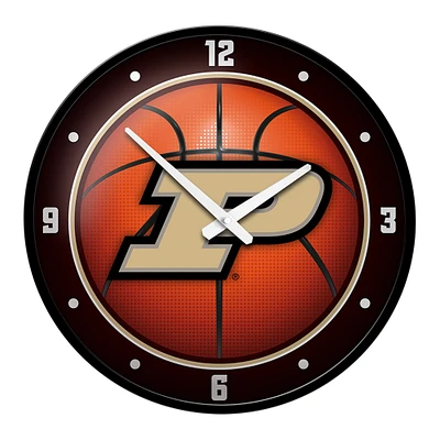 Orange Purdue Boilermakers Basketball Modern Disc Wall Clock