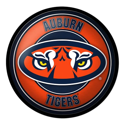 Navy Auburn Tigers Tiger Eyes Modern Disc Wall Sign