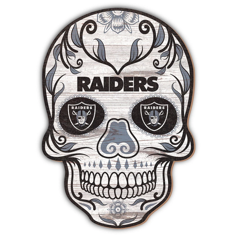 Las Vegas Raiders 12'' Sugar Skull Sign