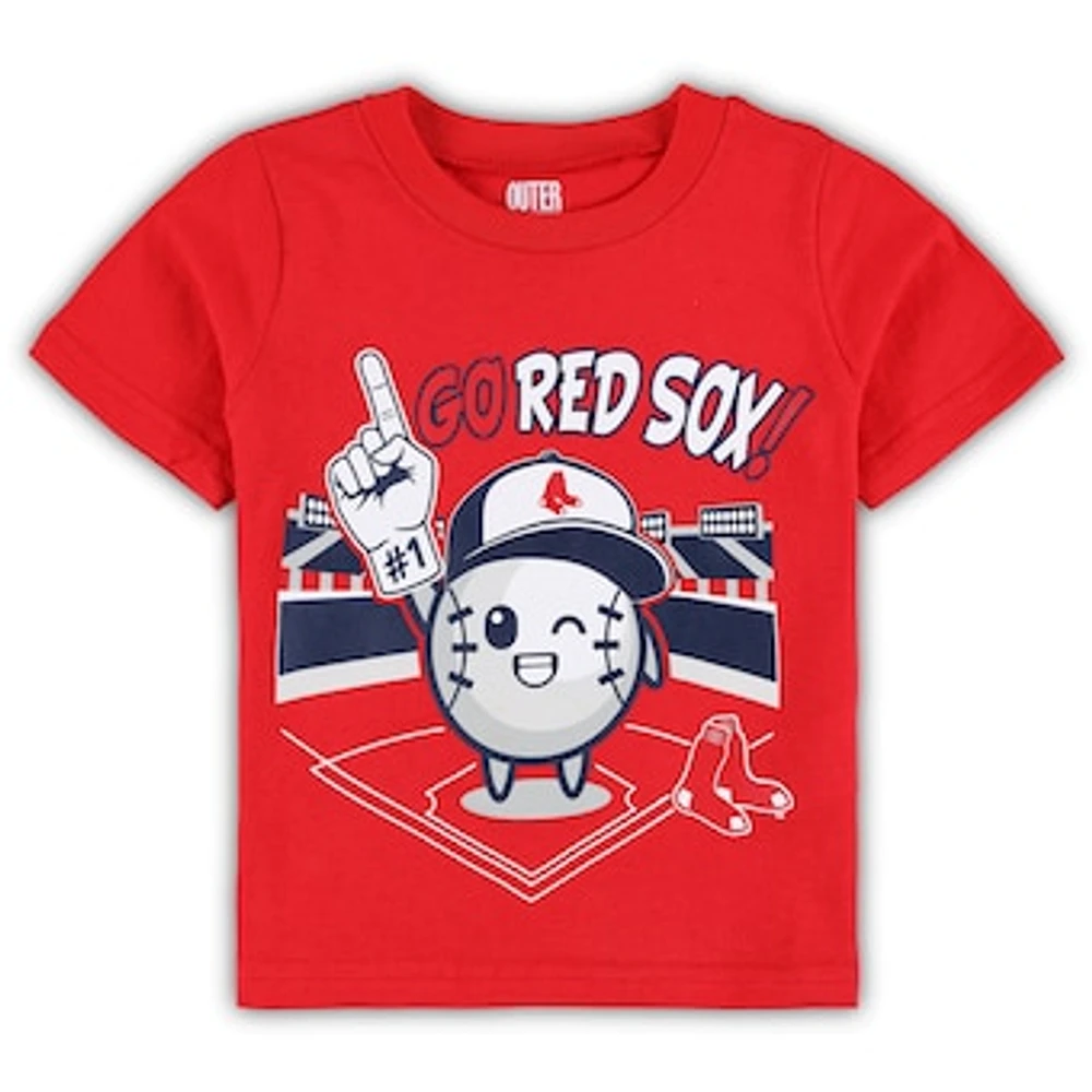 Infant Red Boston Sox Ball Boy T-Shirt