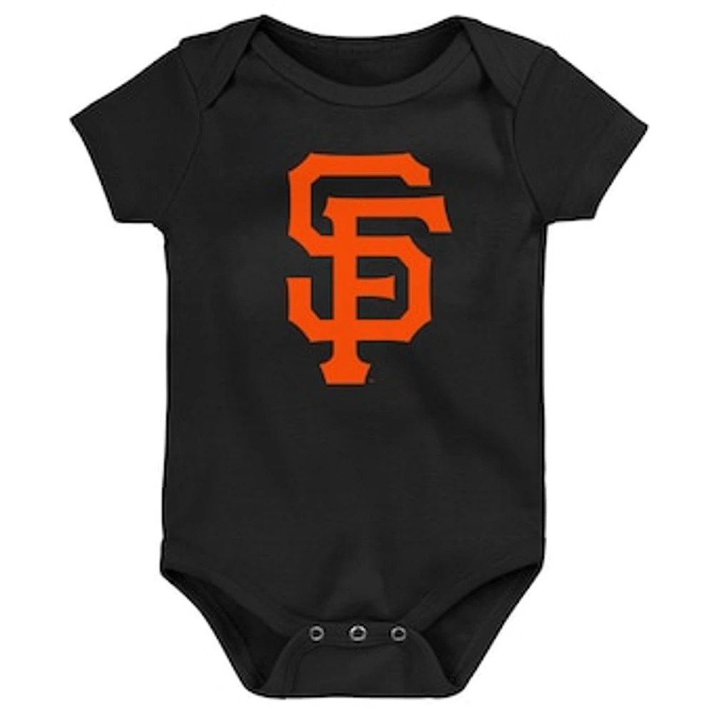 Newborn & Infant Black San Francisco Giants Primary Team Logo Bodysuit