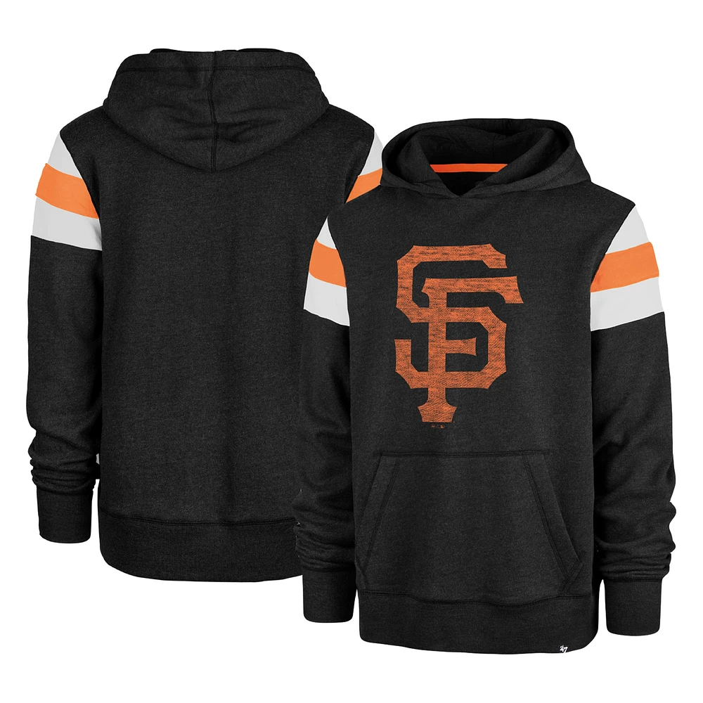 Men's '47 Black San Francisco Giants Premier Nico Pullover Hoodie