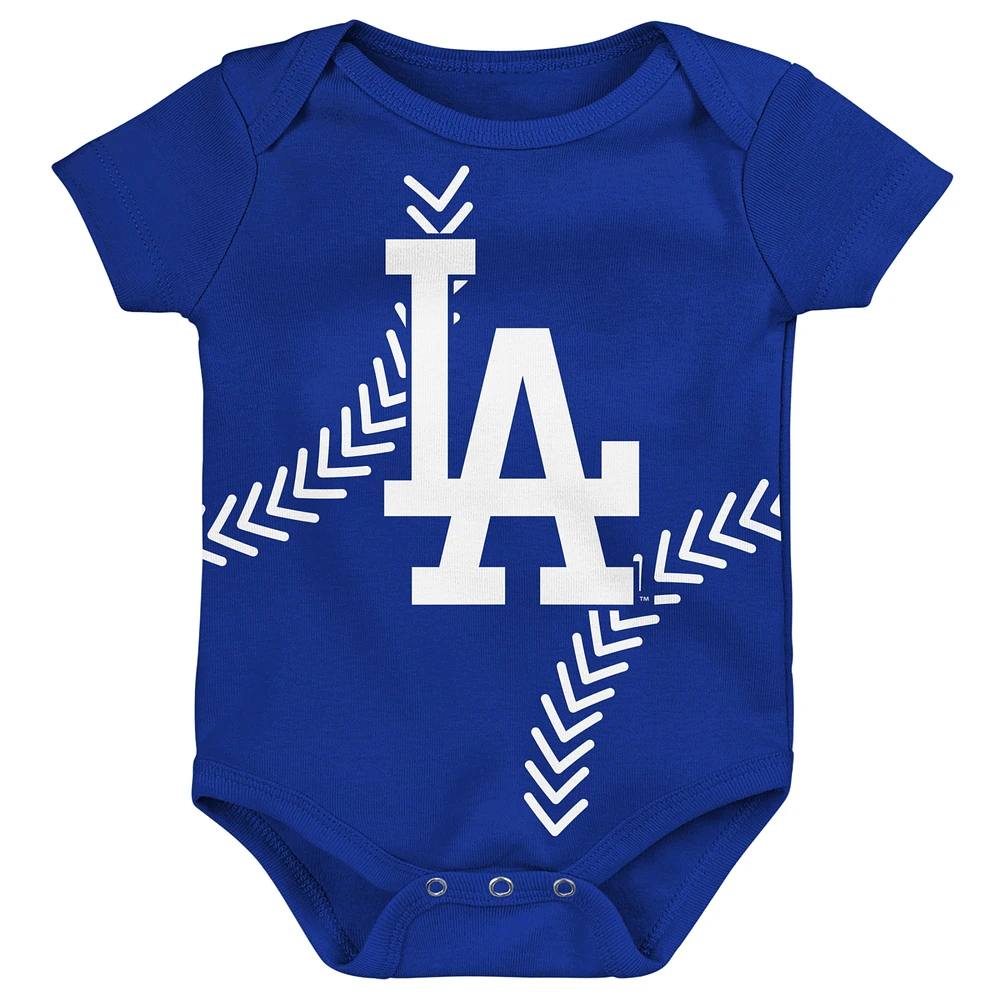 Newborn & Infant Royal Los Angeles Dodgers Running Home Bodysuit