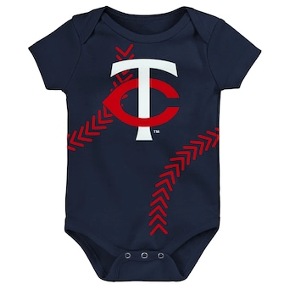 Newborn & Infant Navy Minnesota Twins Running Home Bodysuit