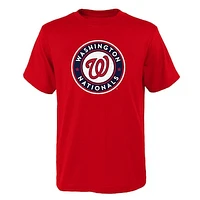 Youth Red Washington Nationals Logo Primary Team T-Shirt