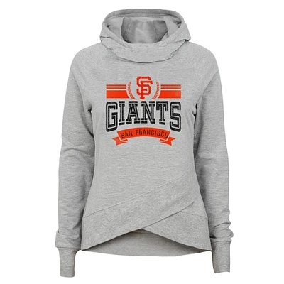 Youth Heather Gray San Francisco Giants Spectacular Funnel Hoodie