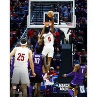 Bennedict Mathurin Arizona Wildcats Unsigned Makes Dunk Shot During the Second Round Game of 2022 NCAA Men's Basketball Tournament Photograph